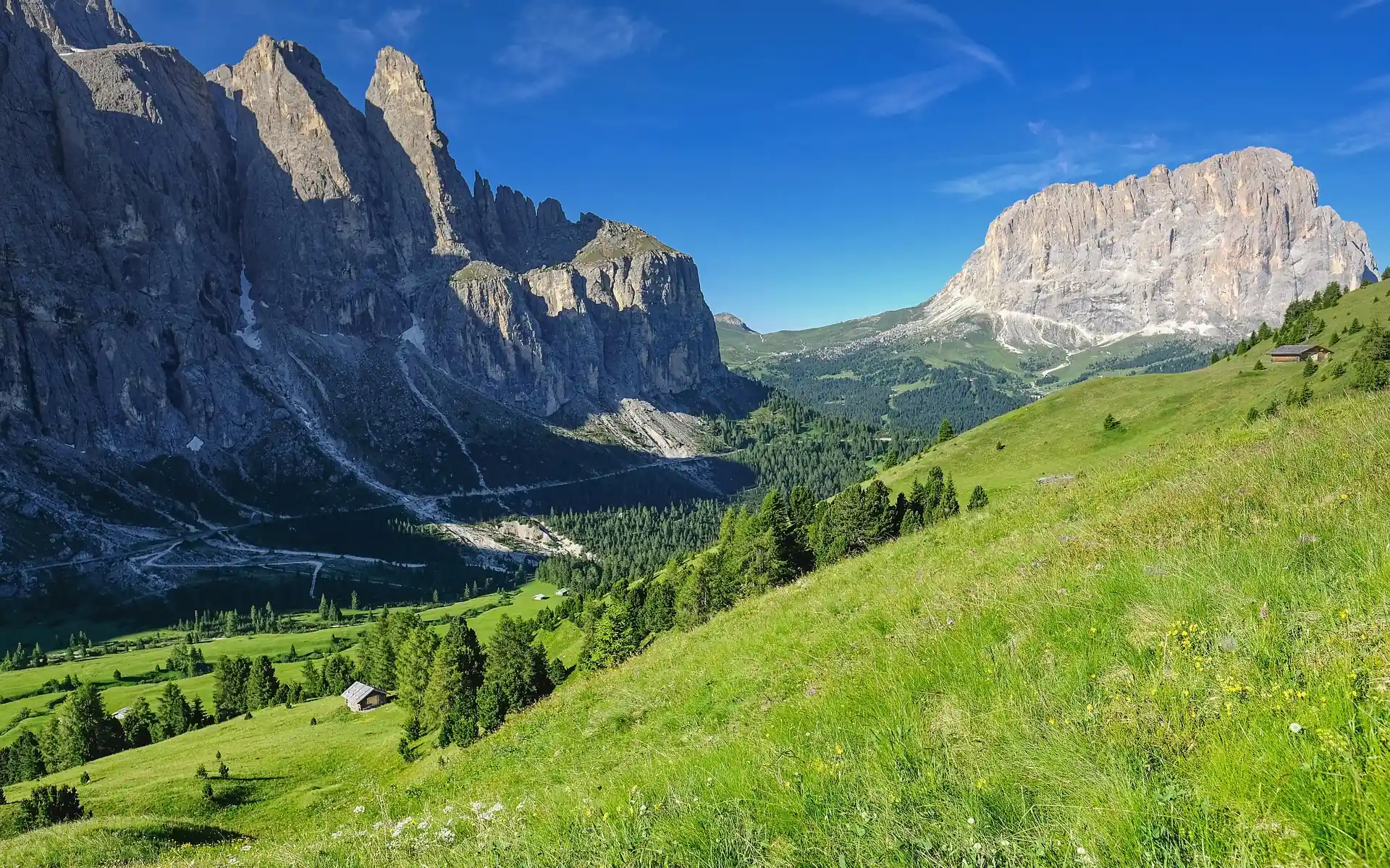 Gardena Pass, Dolomites Mountains, Italy